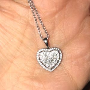 Diamond Heart 4k Gold Pendant 